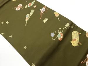 玩具模様織出し名古屋帯